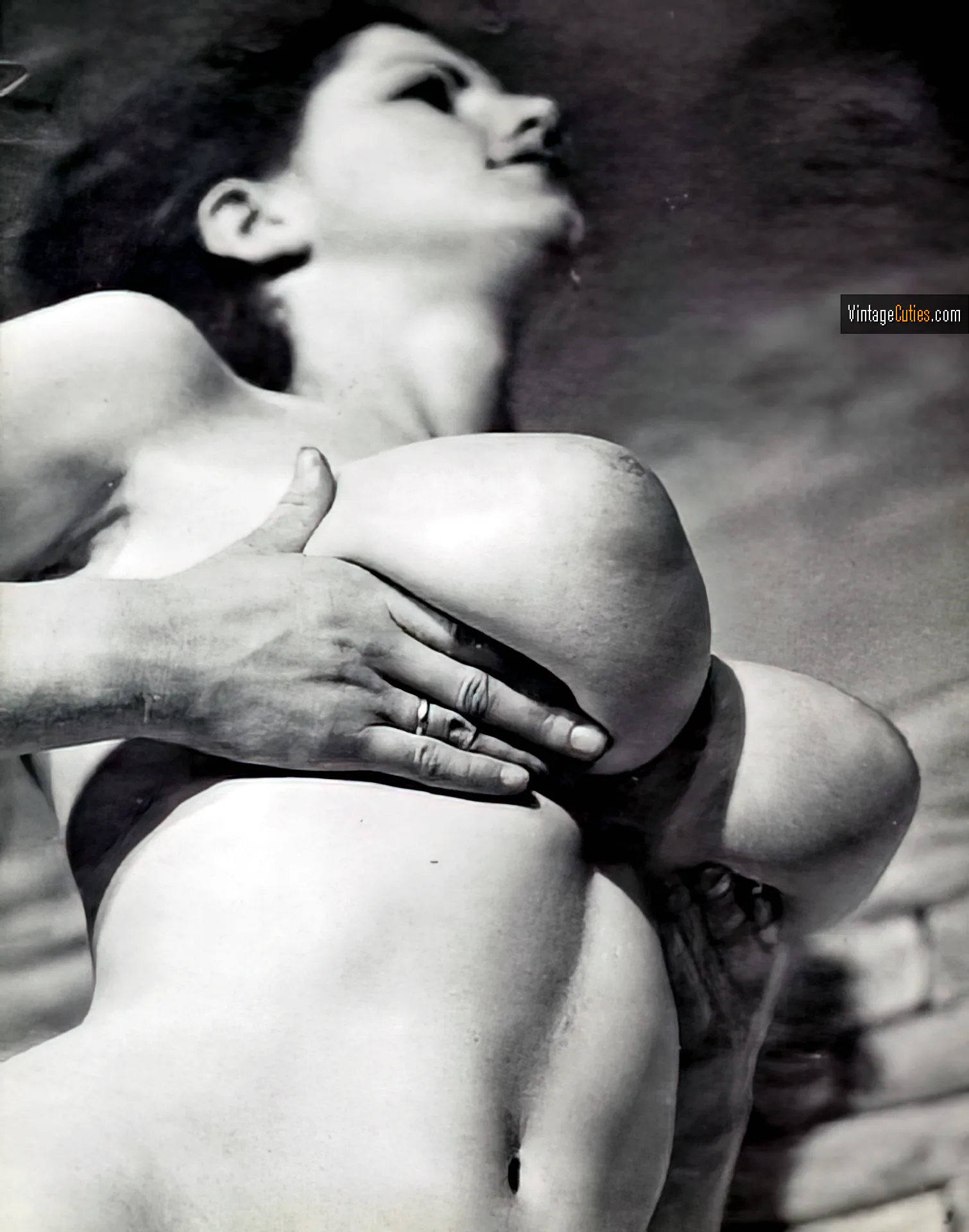 Charming Jackie Parker touching her large cushions